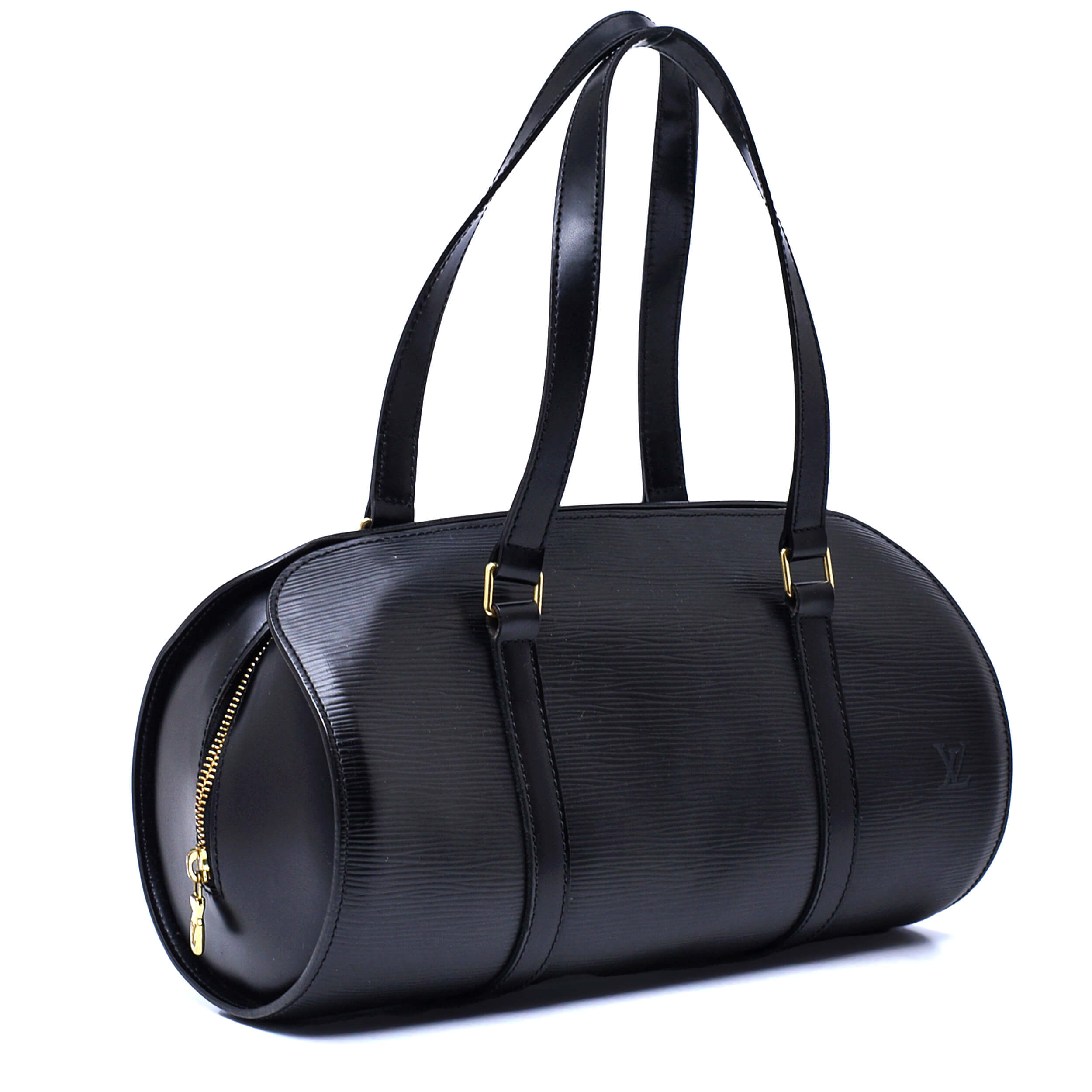 Louis Vuitton - Black Epi Leather Soufflot Satchel Bag 